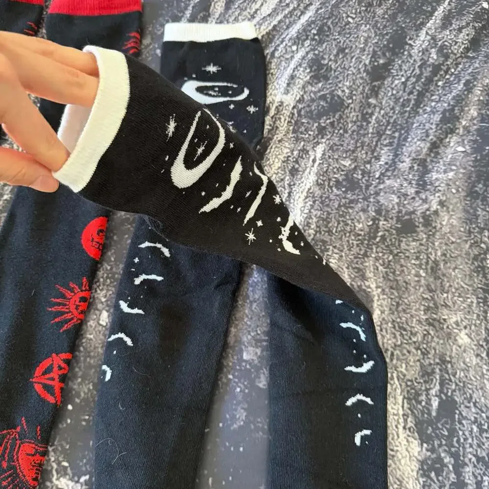 Too Fast Over-the-Knee Thigh High Alternative Goth Socks Bundle